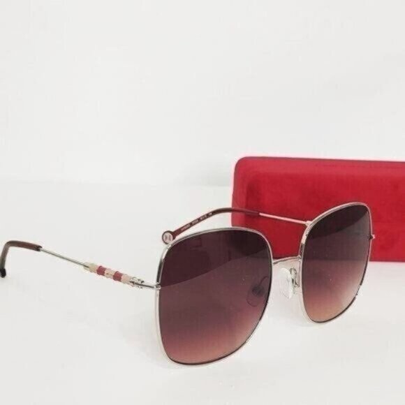 Carolina Herrera Sunglasses CH0035 Designer Square Oversized Gold Retro - Picture 4 of 15